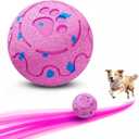 Morhandisn Dog Balls: Interactive Dog Ball, Self-Moving Dog Toy with Auto-Rolling & Bouncing, E-TPU Material, IP54 Waterproof, Motion-Activated (Pink, Large)