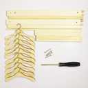 Doll Clothes Hanger Dolls Garment Rack with 10 Pcs Wooden Clothes Hanger Small Wooden Clothing Rack for Dollhouse