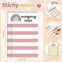 Eaasty 20 Pcs 6 x 4 Inch Christmas Emergency Nurses Gifts to Do List Sticky Notes ER Gifts Sticky Notes Emergency Nurses Appreciation Notepads Bulk for Party Favor