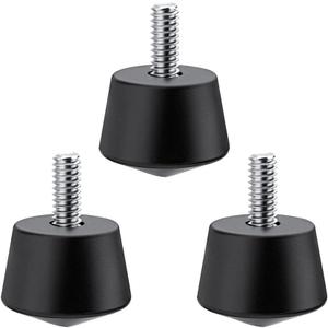 K&F Concept Universal Anti-Slip Rubber Tripod Foot Spikes Compatible with 1/4 inch Thread Tripod Monopod Legs Feet Replacement Parts (3 PCS)