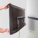 Studless Drywall TV Mount for 13-55 inch TVs, No Stud TV Wall Bracket Max VESA 400x400mm up to 100 lbs Universal Fits Most LED LCD Plasma Flat/Curved Screen TVs & Monitors-Upgraded Bubble Level