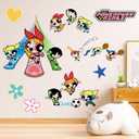 Wall Stickers for Kids - Cute Cartoon Wall Decals for Girls Room, DIY Removable Stickers for Baby Kids Nursery Girls Bedroom Living Room Playroom Wall Decoration