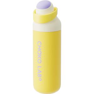 CHAKO LAB Insulated Stainless Steel Water Bottle, BPA-Free Sports Water Bottle,Spout and Straw,Leak Proof Locking Lid,Designed for Travel, School, and Sport,BPA Free,23 oz,Lemon