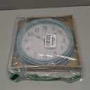 Retro Wall Clock 12 Inch Non-Ticking Silent Vintage Rustic Style Round Decor Clock Blue Battery Operated Classic Wall Clocks for Home/Hotel/Kitchen/Living Room/Bedroom