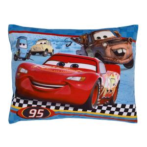 NoJo Disney Cars Radiator Springs Lightning McQueen & Tow-Mater Decorative Throw Pillow  Soft and Comfortable
