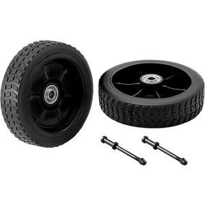 Pro 22 34 Grill Wheels Replacement Parts for Traeger Pro Series 780 575 34 22 Front Wheels Bronson 20 Eastwood 22 34 KIT0138 7 Inch Plastic BBQ Wheels with Axle Smoker Grill Accessories