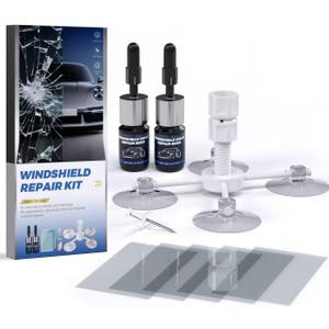 2 Pack Auto Windshield Repair Resin Kit for Fixing Chips, Cracks and Star-Shape Cack