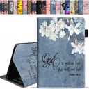 Case for All-New Fire HD 10/Fire HD 10 Plus Tablet 10.1" (11th Gen, 2021 Released) - Premium PU Leather Stand Cover with Auto Wake/Sleep - Christian Quotes Bible Verse Psalm 46:5