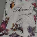 WAKAKO 60 Pack Thank You Bags for Business, Reusable Plastic Shopping Retail Gift Bags with Loop Handle, Retail Boutique Merchandise Use Eco-Friendly Floral (18" W x 16" H)