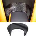 Rear Center Trim Cover Sticker for Chevrolet Corvette C7 2014 2015 2016 2017 2018 2019 Accessories, Center Console Armrest Rear Trim Frame, Rear Central Armrest Cap Cover Decal, Carbon Fiber (Black)