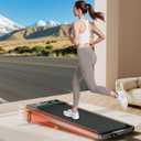 Walking Pad with 15% Incline//Handle Bar/Dual Display, 3.5HP Portable Treadmills for Home Small, Foldable Walking Pad Treadmill with Incline 4 Level, Incline Walking Pad -RGB Light, 350lb Capacity