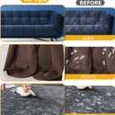 Pet Hair Remover Glove for Couch, Carpet & Car Seats, Reusable Electrostatic Dog Cat Hair Removal Glove, 5 Finger Design for Furniture, Clothing, Car Interior, Magic Brush Pet Hair (Yellow)