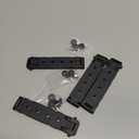 JR 3" Molle Clips 4-Pack, Molle Attachment Clips with Mounting Hardware for Vests, Backpacks, Pouches, Holsters, Locking Belt Clips Black, 3'' Clip Adapter (Pair with Mounting Hardware)