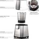 OVENTE Electric Coffee Grinder, 200W Powerful Coffee Bean & Spice Grinder with 2.1 Oz Removable Grinding Bowl, Stainless Steel Blade, Push Power Button, Transparent Lid & Anti-Skid Feet, Silver CG620S