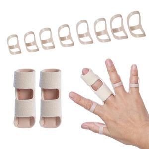 Oval Finger Splint 8 pcs and Trigger Finger Splints 2 pcs for Arthritis,Mallet Fingers - Comfortable and Effective Pain Relief Finger splints For Thumb, Index, Middle, Pinky or Ring Finger (7,8,9,10,11,12,13,14)