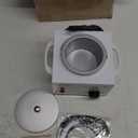 Professional Waxing Kit Wax Warmer Single Pot Wax Heater Machine for Hair Removal, Large Waxing Pot with Non-Stick Easy Clean Pot, 50 Sticks & 20 Collar, for Spa Salon Beauty Esthetician Home(White)