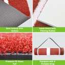 Softball Pitching Mat, 10' X 3' Baseball Hitting Mat, Anti-Slip Anti-Fade Pitch Practice Mat, Softball Pitching Mound for Outdoor/Indoor, 3.9' x 3'