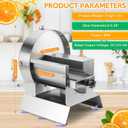 Commercial Vegetable Slicer,Friut Slicer Lemon Cutter,Thickness 1–10mm
