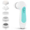 Waterproof Facial Cleansing Spin Brush Set with 5 Exfoliating Brush Heads - Electric Face Scrubber Cleanser Brush by CLSEVXY - Face Brush for Gentle Exfoliation and Deep Scrubbing