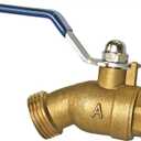 American Valve M71QT 1/2" Hose Bibb, 1/2 Inch, Brass