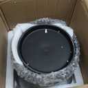 8 Inch Black Terracotta & Clay Pots with Saucer, 2 Pack