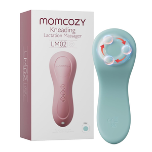 Momcozy Rolling Lactation Massager with Heat, 3-in-1 Real-Like Massage for Relieve Clogged Ducts, Breast Massager Warming for Breastfeeding, Improve Milk Flow, Dusty Rose