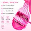 Viverte Gifts for 8 9 10 11 12 Year Old Girls Sling Bag Crossbody Bags Fanny Pack for Teen Girls Personalized Gifts for Women