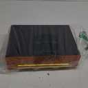 Faux Shagreen Leather Jewelry Storage Boxes Set of 1 with Gold Handles, Velvet Lined Stackable Organizer for Women, Vanity, Dresser, Gift, Burnt Orange