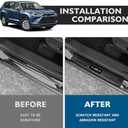 BIBLOZ ABS Material Door Sill Protector Compatible with Toyota Grand Highlander (Include Hybrid) LE/XLE/Limited/Platinum Accessories 2024 2025 2026 Door Sill Guards Trim(Not for Highlander)