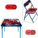 Idea Nuova Marvel Spiderman 3 Piece Children's Activity Square Table and Chair Set, Ages 3+ (NN201039), Onesize