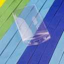 Durable Polyester Lanyards with Safety Clasp & Waterproof Transparent Card Holders Rainbow Mix & Solid Colors (Midnight Green, 12 Pack)