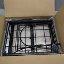 Dual Under Sink Trash Can Heavy Duty Pull Out Trash Can Under Cabinet, Fits 2x35Qt (7-9 Gal) Commercial Trash Cans Cabinet Trash Bin Pull Out Kit Requires  22''Dx 16''Wx 17''H, No Can (Black)