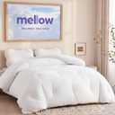 Mellow Marshmellow Comforter Full/Queen - Extra Fluffy Double-Stuffed Down Alternative Duvet Insert, All-Season Temperature-Balancing, Oeko-TEX Class I Fabric, Box-Stitch, Machine Washable