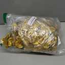 Youeon 100 Pcs 3.5 Inch Gold Artificial Rose Heads with Stems, Silk Rose Faux Flower Heads Bulk for DIY Wedding Bouquets, Party Table Centerpieces, Home Decor, Craft Floral Arrangements