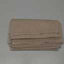 MooMee Bedding Pillowcases Pack of 2 100% Washed Cotton Linen Like Textured Breathable Durable Soft Comfy (Heathered Taupe, Queen)