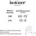 isotoner Women & Men Arthritis Compression Rheumatoid Pain Relief Gloves for joint support with Open/Full finger design (Black)