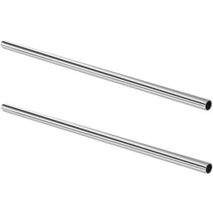 GeilSpace 3/4" OD 304 Stainless Steel Round Tube, 36 inch Length Industrial Metal Pipe, Weldable and Cuttable Smooth Steel Tubing for DIY Furniture, Industrial Decor and Construction (2 Pack)