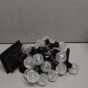 Solar Led Smart String Lights, 25 LED RGBW Bulbs Color Changing Patio String Light App Control IP65 Waterproof 8 Scene Modes 4 Music Modes, Bluetooth 15ft Globe Lights for Backyard Porch Party Decor