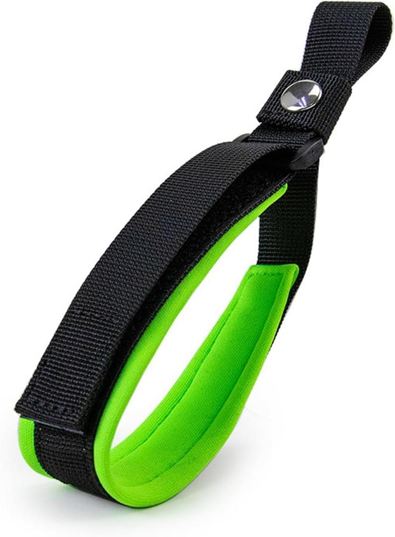 Dog Leash Wrist Safety Strap, Dog Leash Wrist Strap for Hands Free, Soft Comfortable Diving Fabric, Bright Green Color