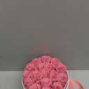 17 Forever Flowers in a Luxury Suede Box, Preserved Roses Birthday Gifts for Women, Romantic Anniversary Valentines Day Gifts for Girlfriend Wife Her, Pink