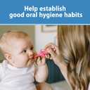 4 x Dr. Brown's Infant-to-Toddler Toothbrush, Elephant, Pink, 0-3 Years