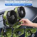Dual Head Car Cooling Fan for Dashboard, DC 5V USB / 12V / 24V Universal Cigarette Lighter Plug Car Fans That Blow Cold Air Cooler for Vehicles Sedan Suv Rv Van Truck Utv Tractor Cab without AC