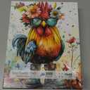 Sunglasses Cool Chicken 1000 Piece Puzzles for Adults, Hard Challenge Art Jigsaw Puzzles, for Gifts Birthday Party Games Family, 27.5" X19.7" Dust Free Puzzle