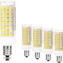 Treie 10W E12 LED Corn Light Bulb(4 Pack)E12 Dimmable 100 Watt Equivalent Bulb 1000LM 3000K Chandelier Bulbs Decorative Candle E12 Base for Home Lighting, AC110-120V (3000K)