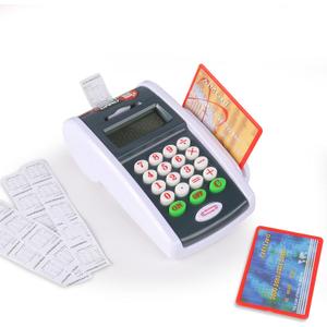 Payment Terminal Toys, Point of Sale Terminal with Light and Sound, Cash Register Toy with Credit Cards and Recipts, Pretend Play Toy for Children Age 3 and Up