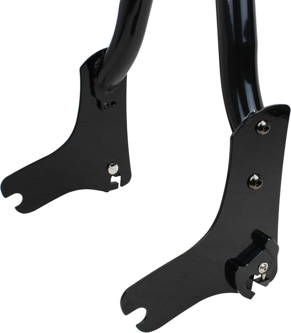 YHMOTO 22" Detachable Passenger Backrest Sissy Bar Quick Release Fit For Harley Davidson Touring Models Harley Touring Road King Electra Glide Street Glide FLHR FLHX FLHT FLTR 1997-2008