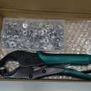 Heavy Duty Snap Fastener Kit  210PCS Marine Grade Stainless Steel Snap Tool Set for Canvas, Boat Covers, Awnings, Fabric, Tents  Rustproof, Easy Installation, All-in-One Fastener Repair Kit-Green