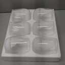 Nitial 6 Pcs Christmas Wine Glasses 14.2 oz White Christmas Wine Glasses Winter Snow Drinkware Set Stemless Drinking Glass Cups for Xmas Birthday New Years Gifts