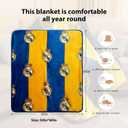 Real Madrid Silk Touch Sherpa Lined Throw Blanket 50x60