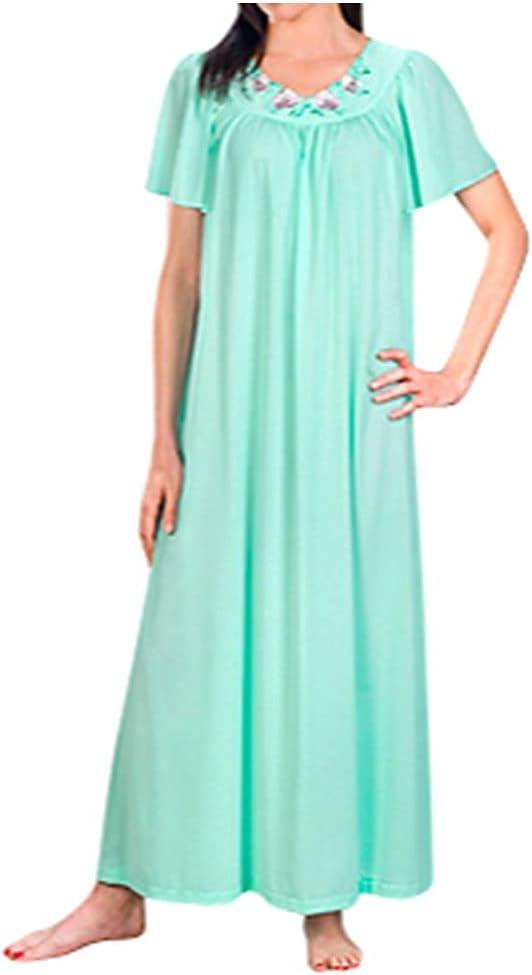 Shadowline Women's Nightgown and Long Sleeved Robe Pajama Set Nylon Sleepwear Peignoir, Size 3X